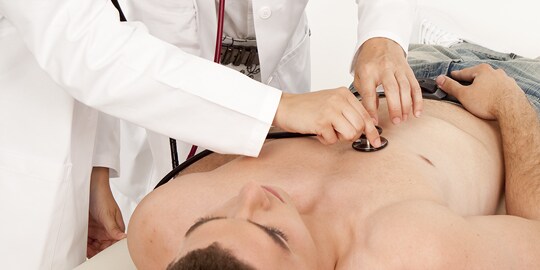 proper auscultation during physical examination of patient step 3
